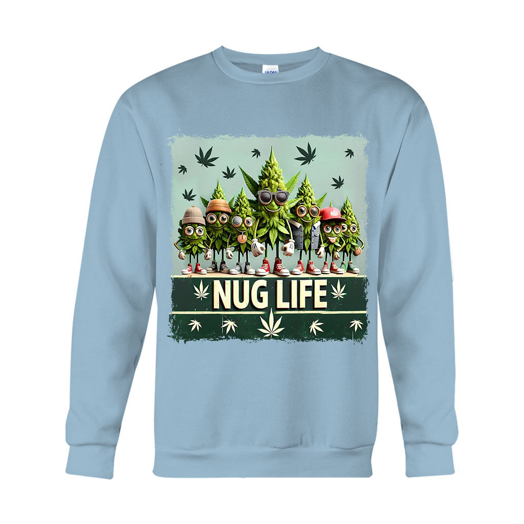 Nug Life – Weed-T-Shirt und Hoodie