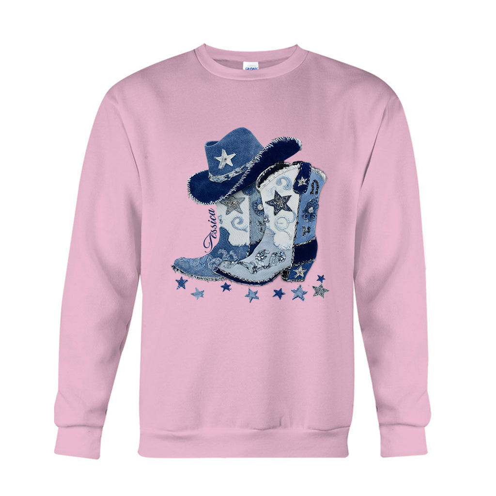 Cowgirl Boots - Personalized Cowgirl T-shirt And Hoodie