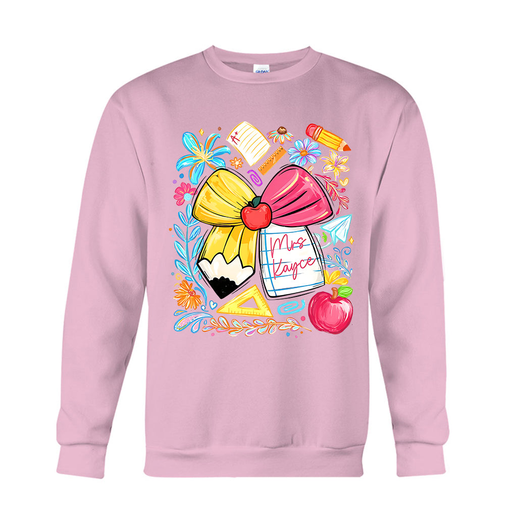 Back To School, Teacher Gift Idea - Personalized Teacher T-shirt And Hoodie