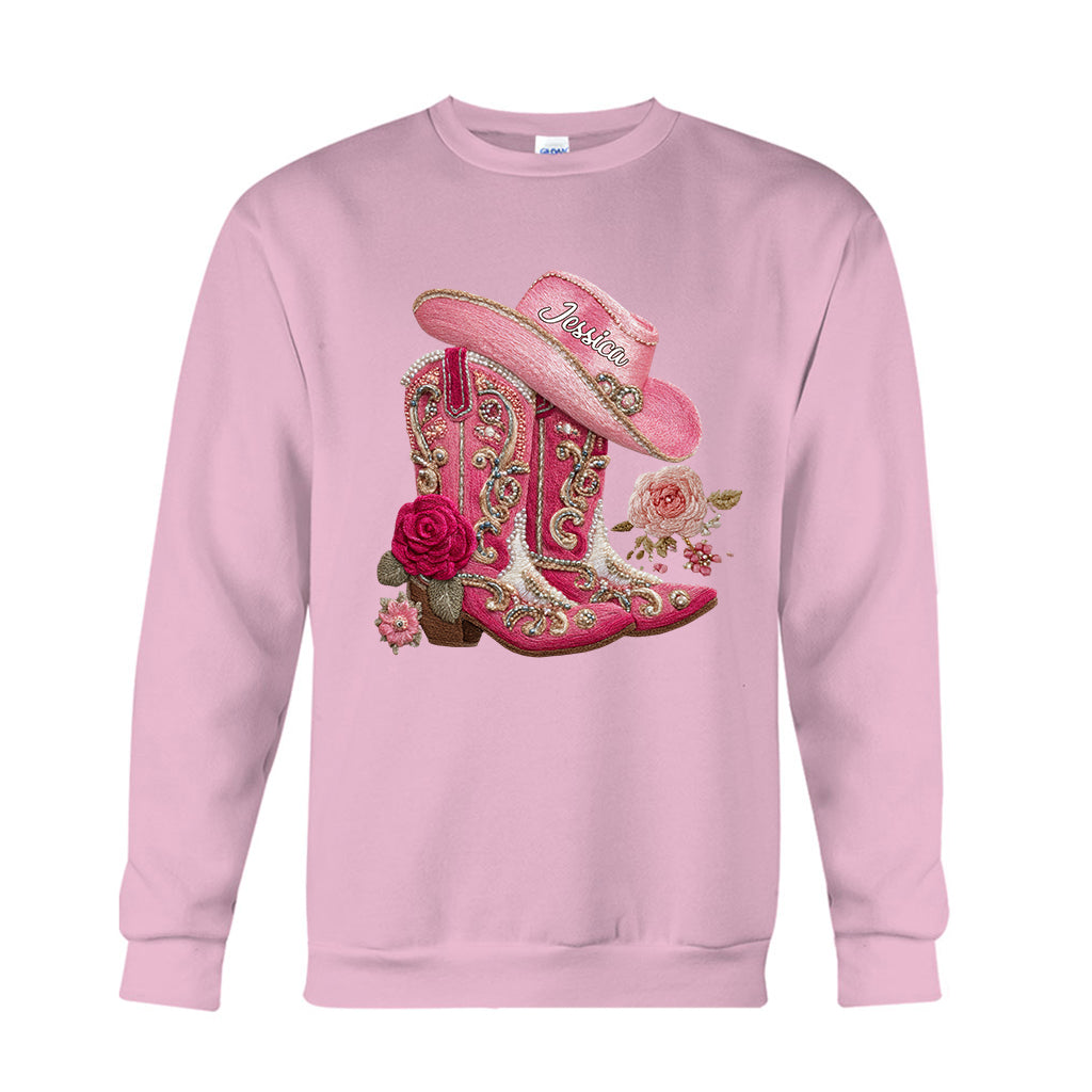Cowgirl Boots - Personalized Cowgirl T-shirt And Hoodie