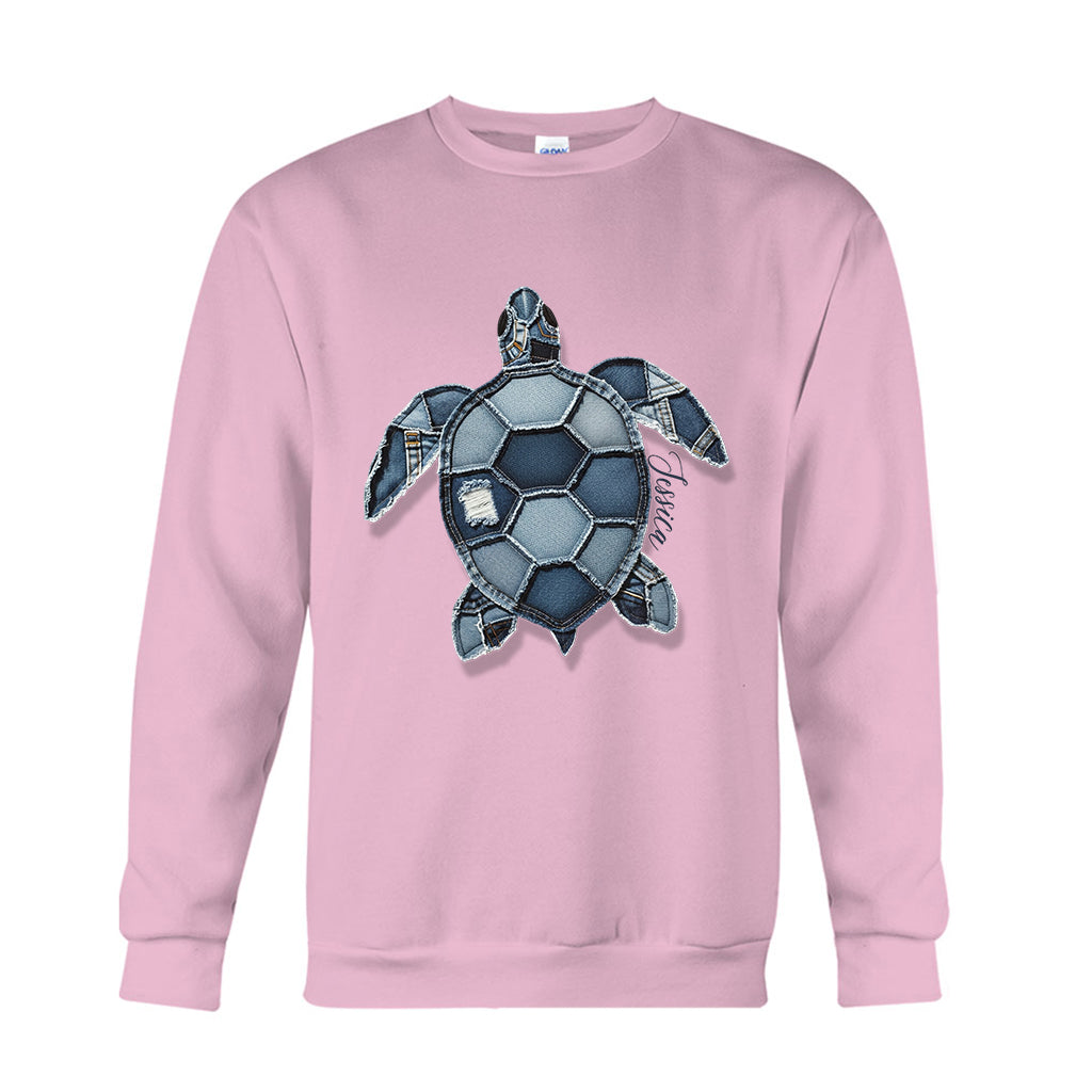 Blue Turtle - Personalized Turtle T-shirt And Hoodie