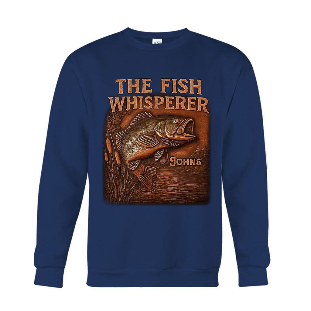 The Fish Whisperer - Personalized Fishing T-shirt And Hoodie