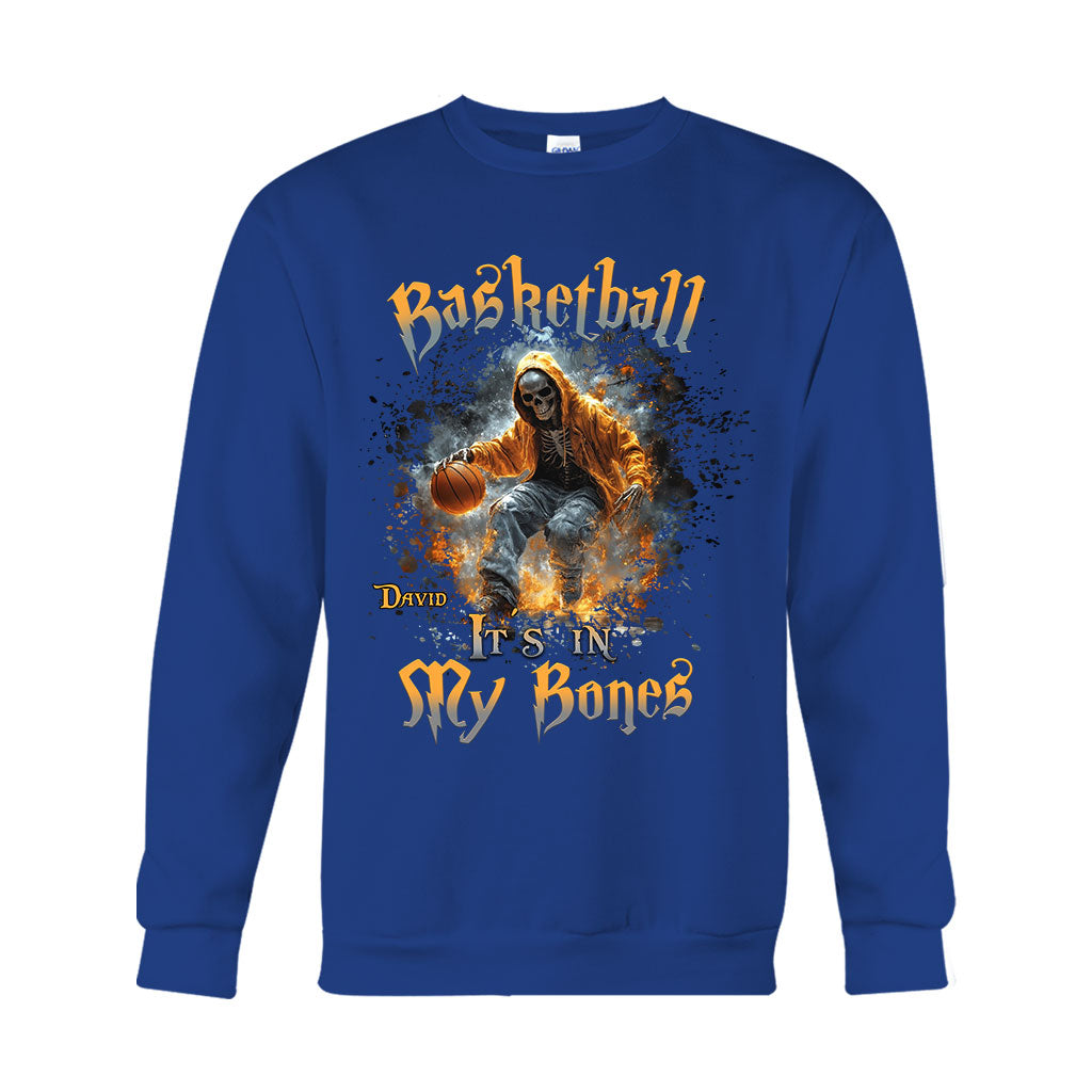 Basketball Is In My Bones - Personalized Basketball T-shirt And Hoodie