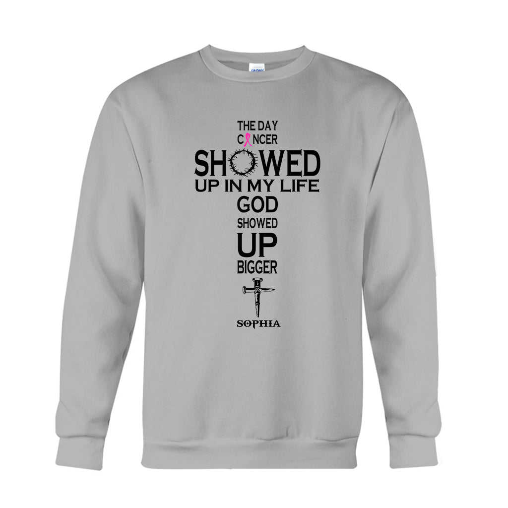 Faith Over Fear - Personalized Breast Cancer Awareness T-shirt And Hoodie