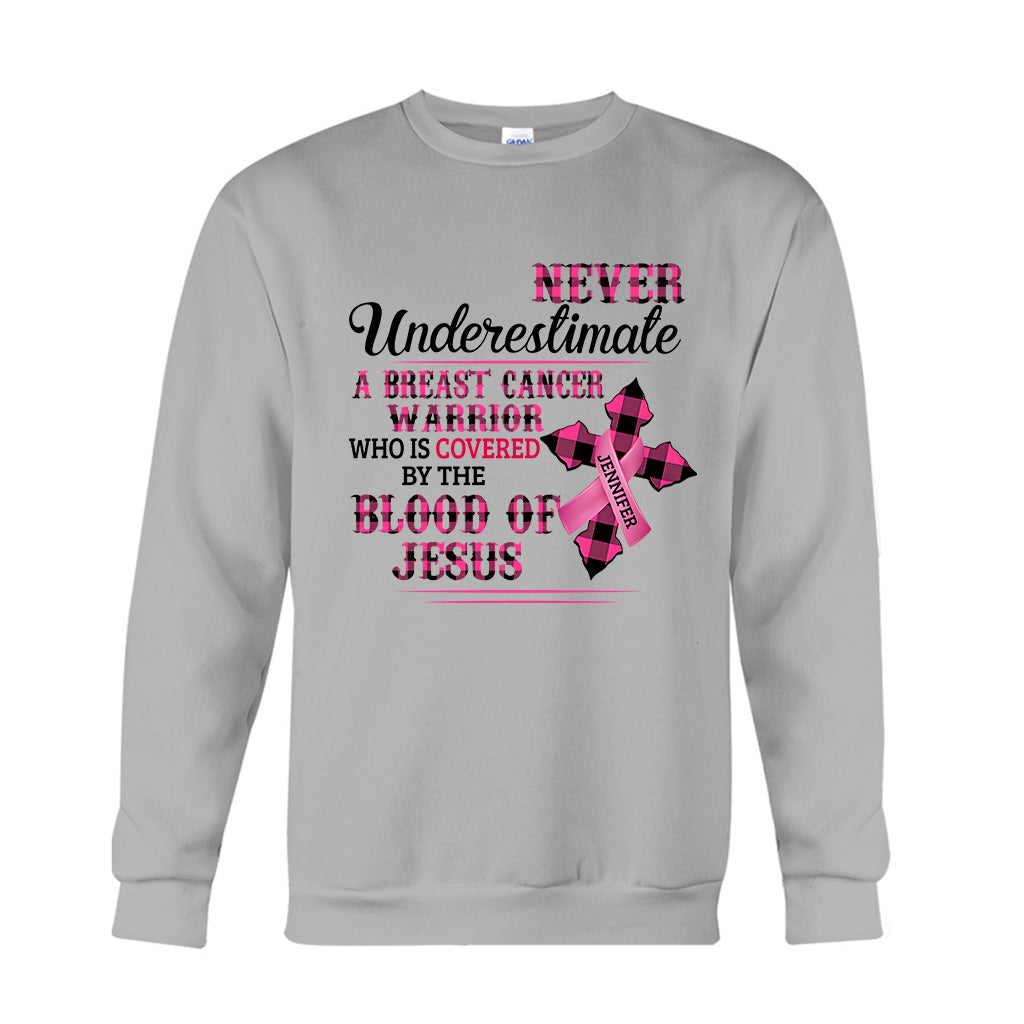 Christian Faith Pink Ribbon - Personalized Breast Cancer Awareness T-shirt And Hoodie