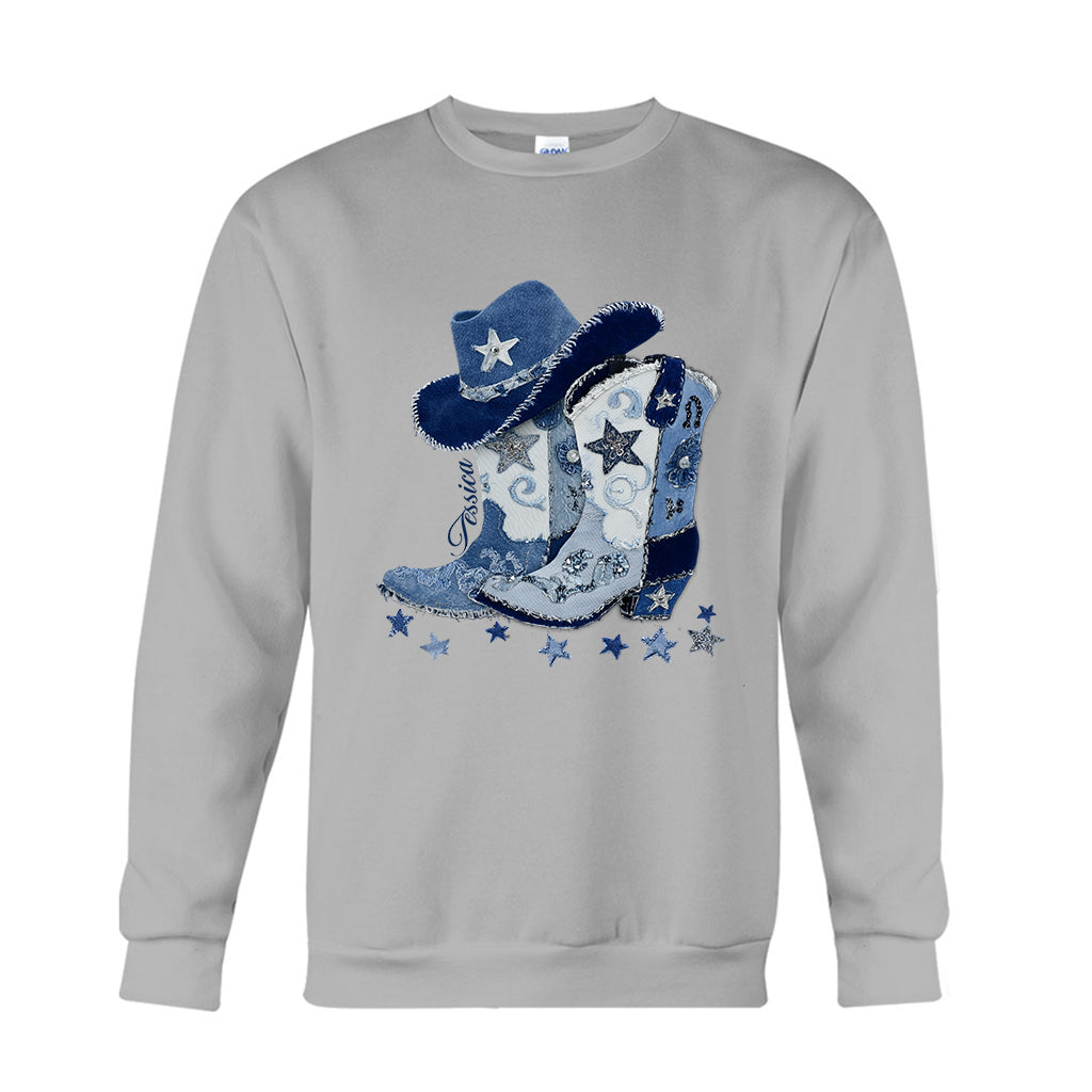 Cowgirl Boots - Personalized Cowgirl T-shirt And Hoodie