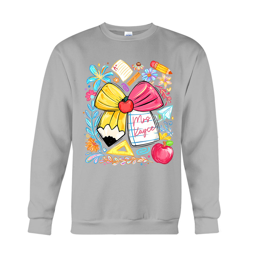 Back To School, Teacher Gift Idea - Personalized Teacher T-shirt And Hoodie