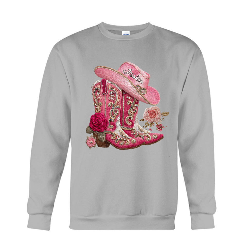 Cowgirl Boots - Personalized Cowgirl T-shirt And Hoodie