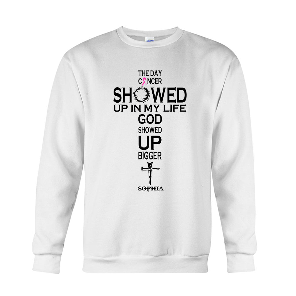 Faith Over Fear - Personalized Breast Cancer Awareness T-shirt And Hoodie