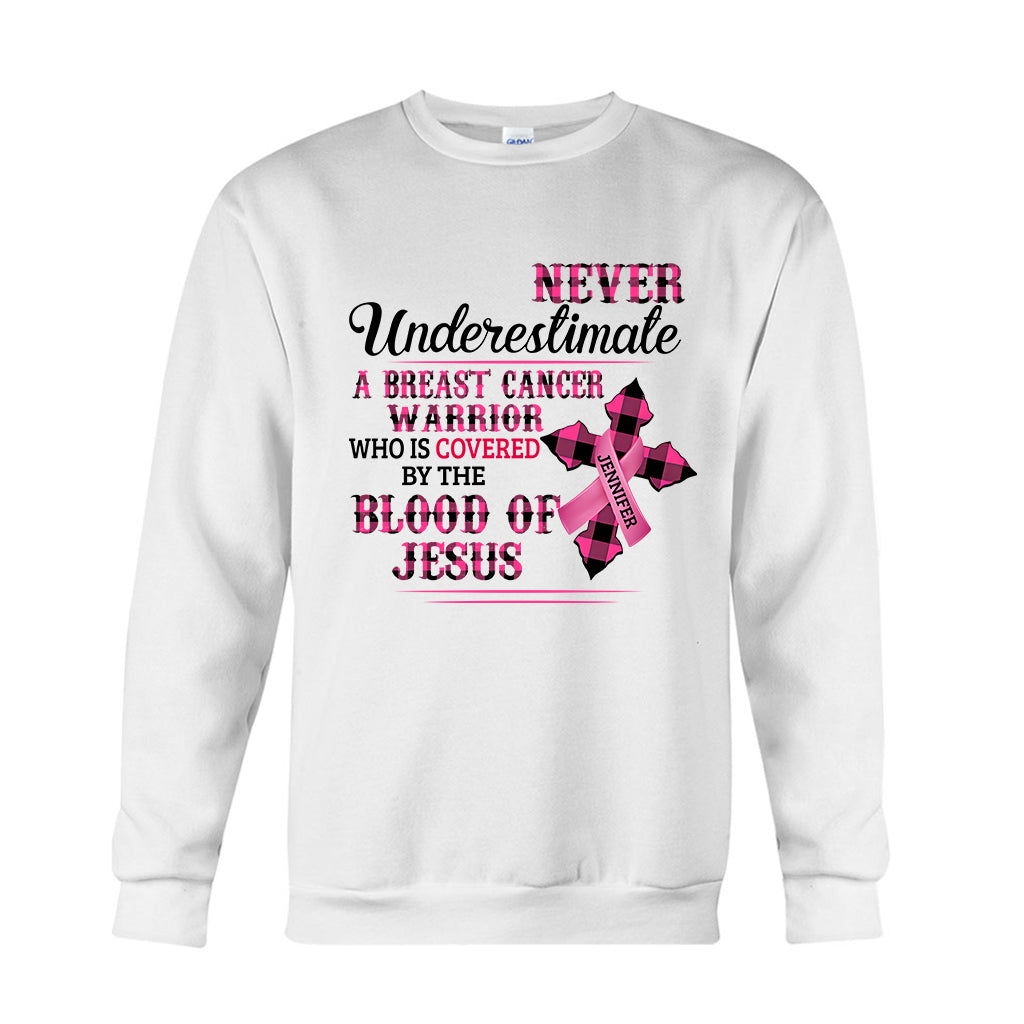 Christian Faith Pink Ribbon - Personalized Breast Cancer Awareness T-shirt And Hoodie