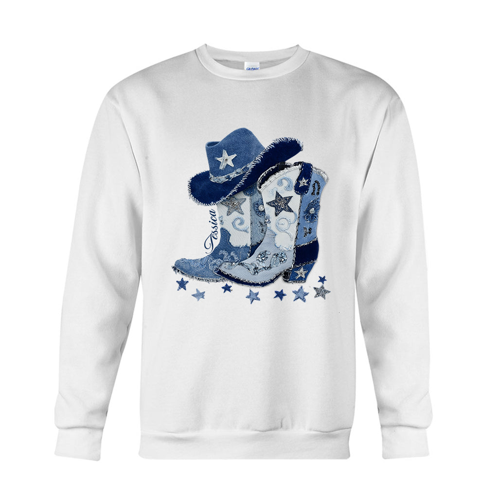 Cowgirl Boots - Personalized Cowgirl T-shirt And Hoodie