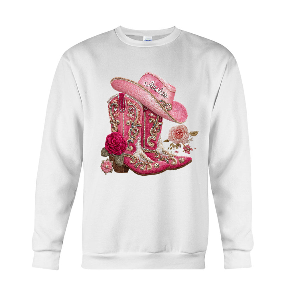Cowgirl Boots - Personalized Cowgirl T-shirt And Hoodie