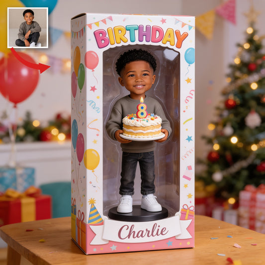 Personalisierte 8. Geburtstags Geschenkbox für Jungen aus Acryl