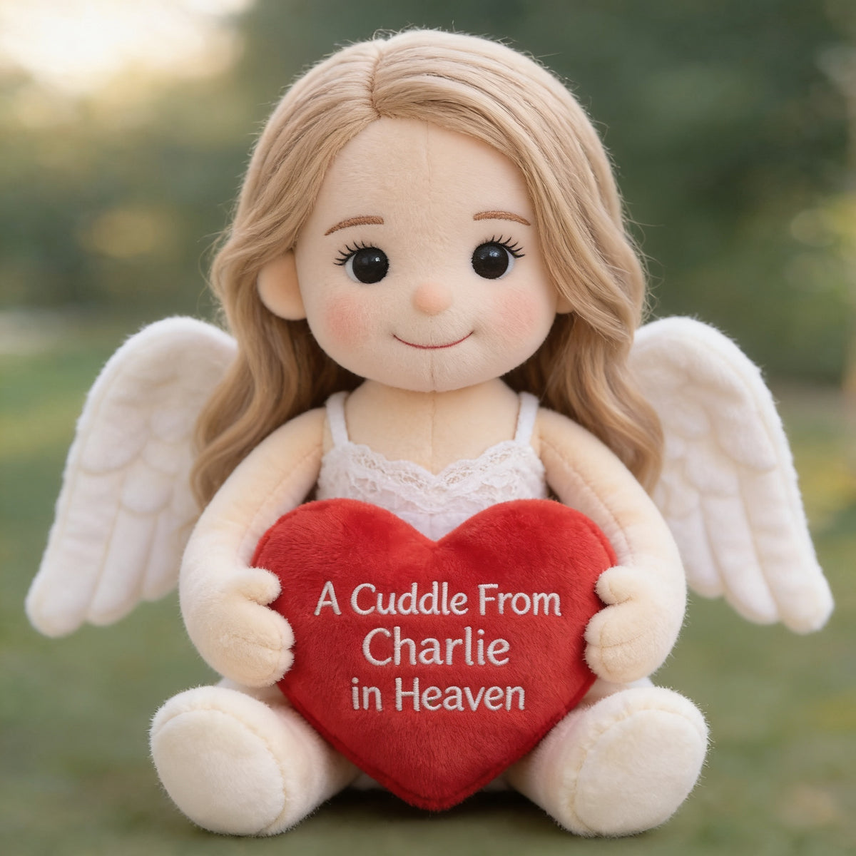 Personalized Little Girl Memorial Shaped Pillow Sympathy Gift For Lost Loved Ones