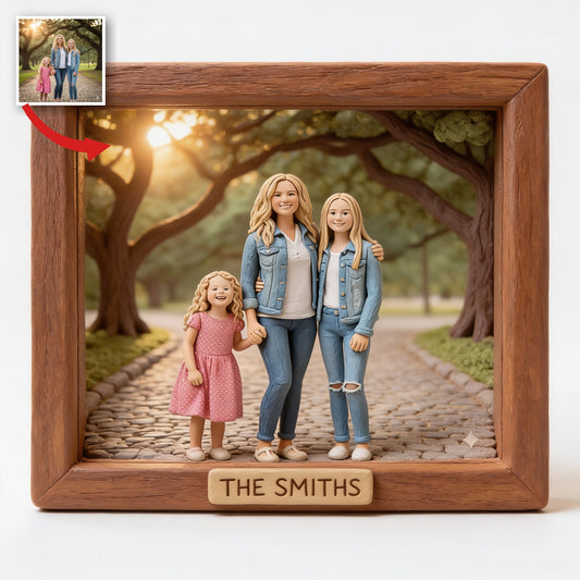 Personalisierte Foto-Acrylplakette für alleinerziehende Mütter