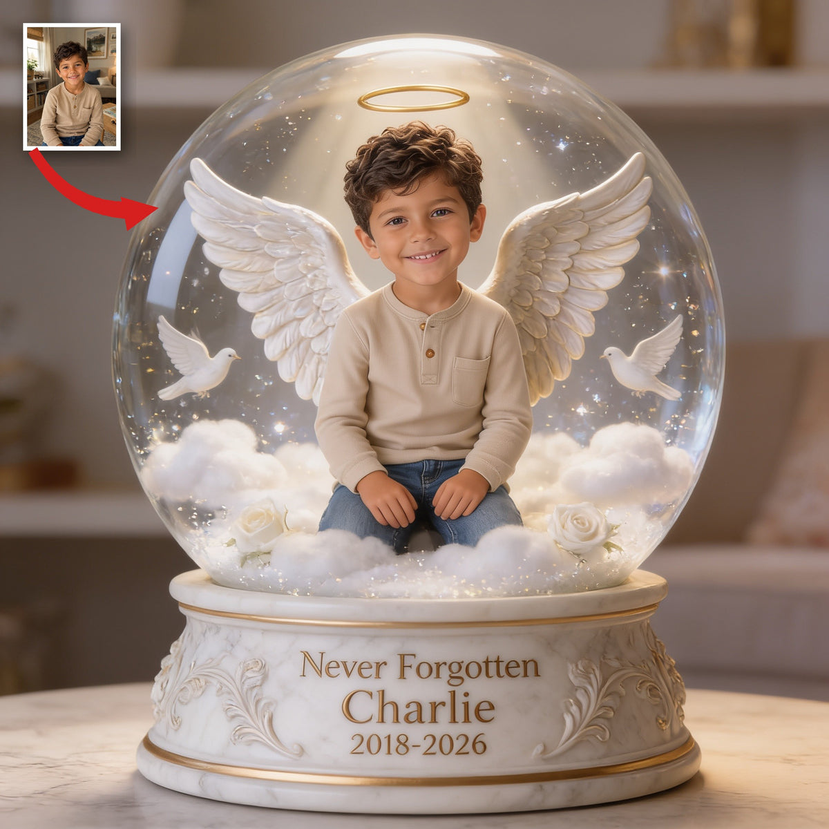 Personalisierte Gedenktafel für Latino Jungen - Individuelles Acrylgeschenk