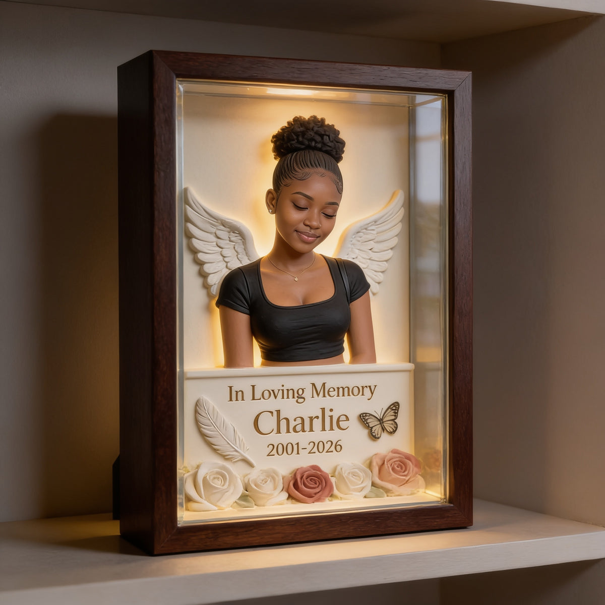 Personalisierte Gedenktafel für schwarze Frauen aus Acryl