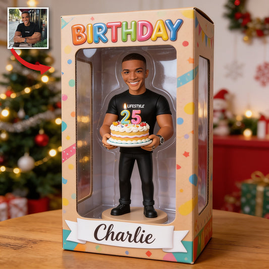Personalisierte 25. Geburtstags Geschenkbox für Männer aus Acryl
