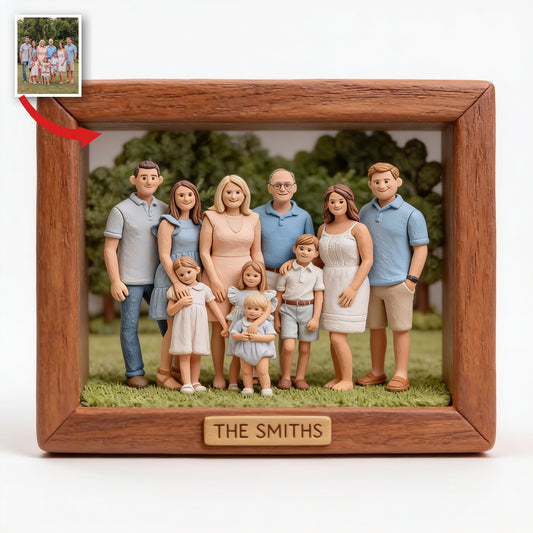 Plaque Acrylique Personnalisée Grande Famille Cadeau Souvenir