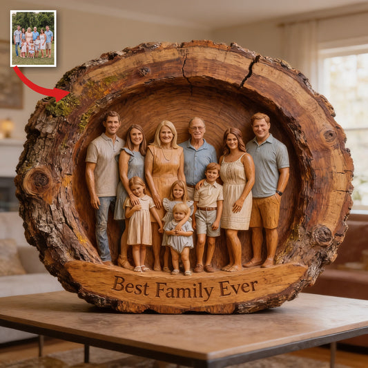 Plaque Acrylique Personnalisée Grande Famille Meilleur Cadeau Décor Maison