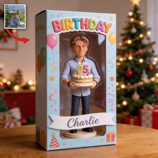 Personalisierte 25. Geburtstags-Acryl-Displaybox Geschenk für Ihn