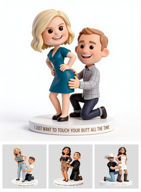 Personalized Custom Photo Middle-Aged Couple Funny Acrylic Plaque Husband Wife Gift