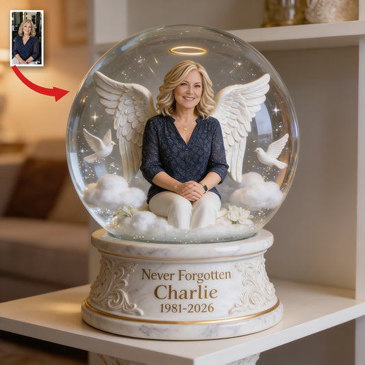 Personalized Memorial Middle-Aged Woman Custom Shaped Acrylic Plaque Sympathy Gift for Mom Wife