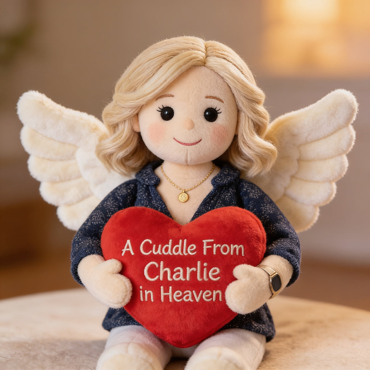 Personalized Memorial Middle-Aged Woman Shaped Pillow Bereavement Sympathy Gift