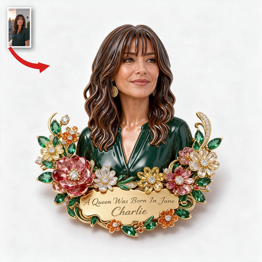 Personalisierte 50. Geburtstags 3D-Relief Emaille-Anstecknadel Geschenk für Latina
