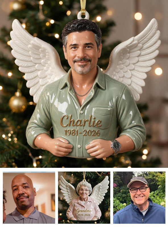 Personalisierte Weihnachts-Mittelalter Latino Mann Gedenk 3D Ornament