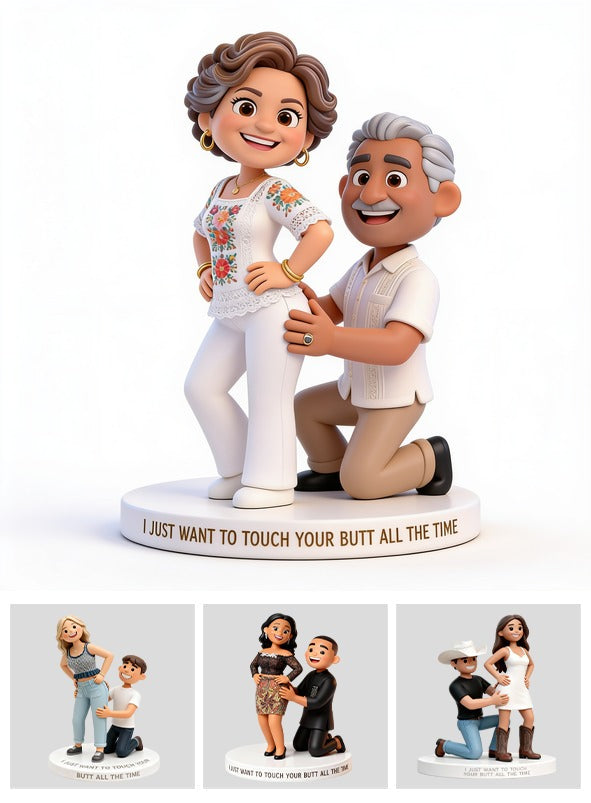 Personalized Custom Photo Older Latino Couple Funny Acrylic Plaque Couple Gift