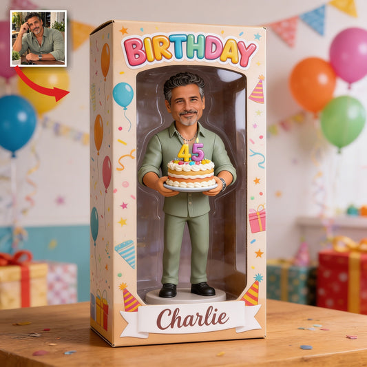 Personalisierte 45. Geburtstagsgeschenk für einen mittelalten Latino-Mann in Acryl-Displaybox