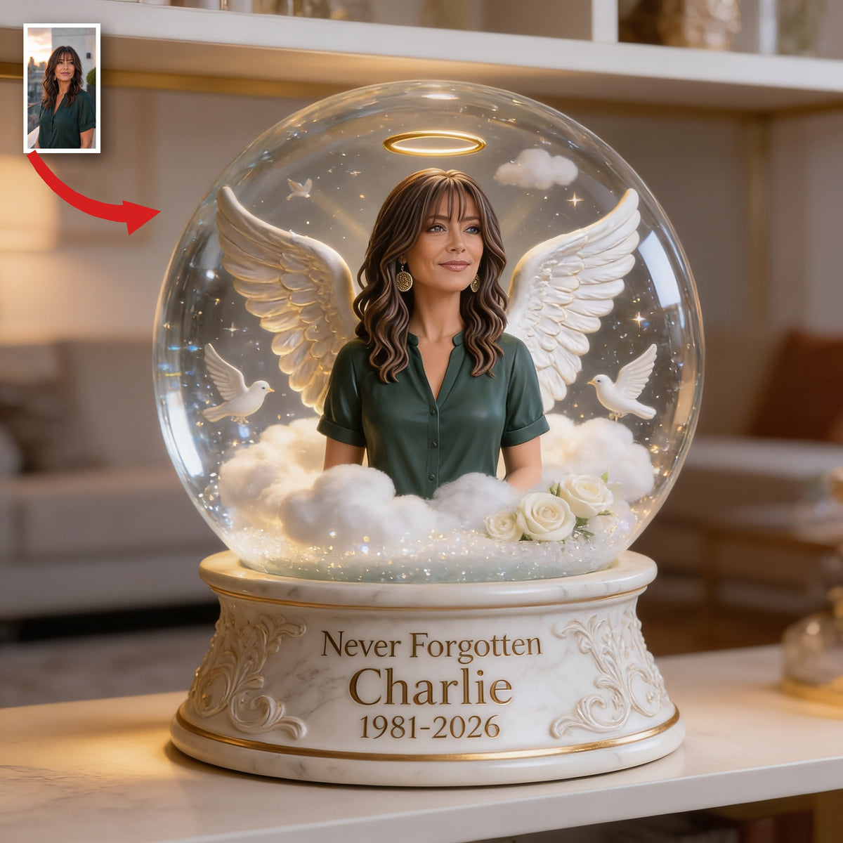 Personalisierte Gedenktafel für mittelalte Latina Frau - individuelles Acrylgeschenk für Mama und Ehefrau