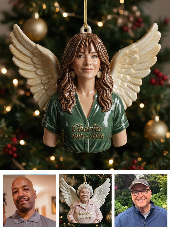 Personalisierte Weihnachts-Mittelalter Latina Frau Memorial 3D Ornament Andenken