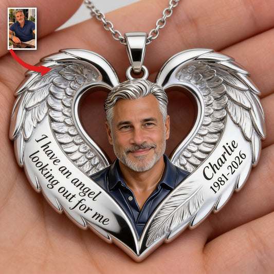 Personalisierte Gedenk-Halskette für Männer, Schmuck für Papa und Ehemann