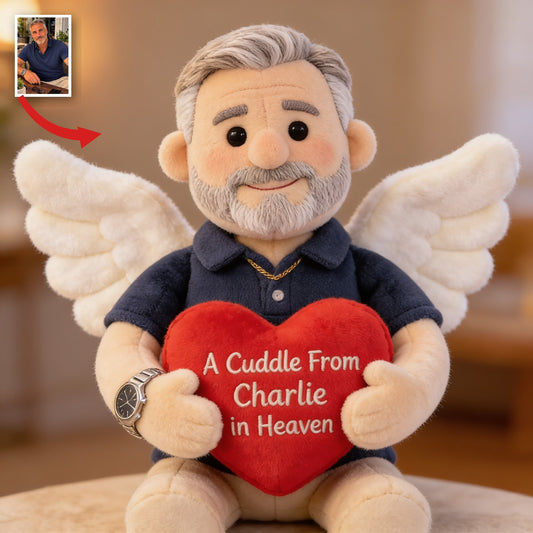 Coussin commémoratif personnalisé pour homme d'âge moyen - Cadeau de sympathie pour la perte d'un père ou d'un mari