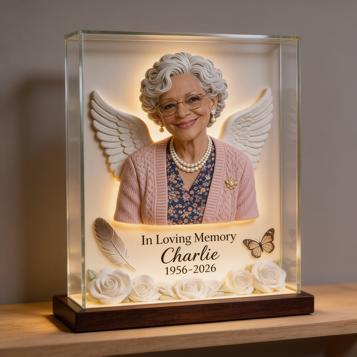 Plaque Acrylique Personnalisée En Mémoire d'une Grand-Mère Noire