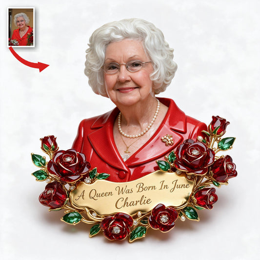 Personalisierte 70. Geburtstags 3D-Relief Emaille-Anstecknadel für Oma