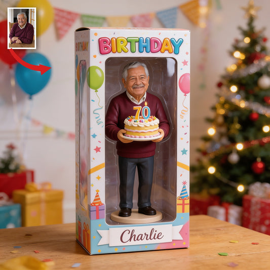 Personalisierte 70. Geburtstags Geschenk für ältere Latino Männer in Acrylbox