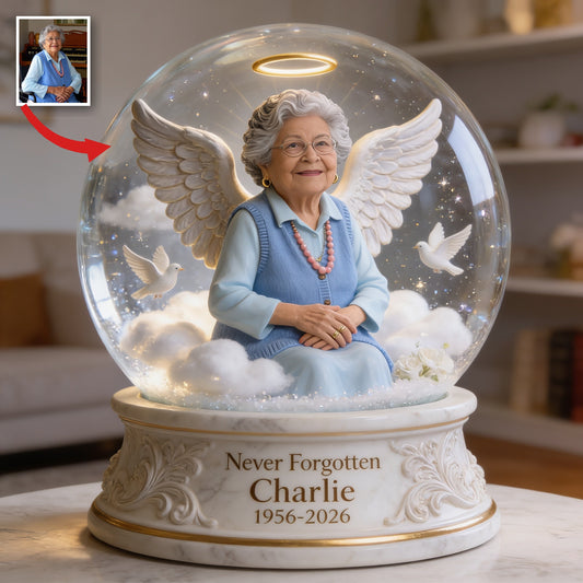 Personalized Sympathy Memorial Older Latina Woman Grandma Custom Shaped Acrylic Plaque Gift