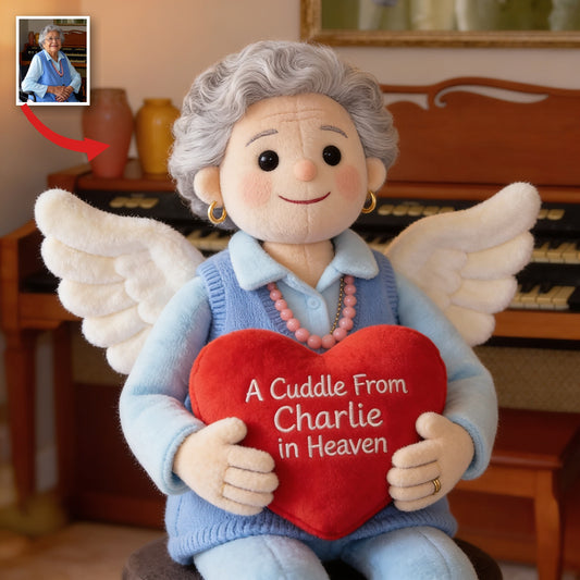 Coussin Personnalisé en Forme de Grand-Mère Latina, Cadeau de Deuil