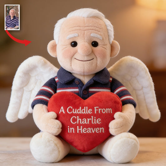 Coussin Mémorial Personnalisé pour Homme Âgé - Cadeau en Souvenir