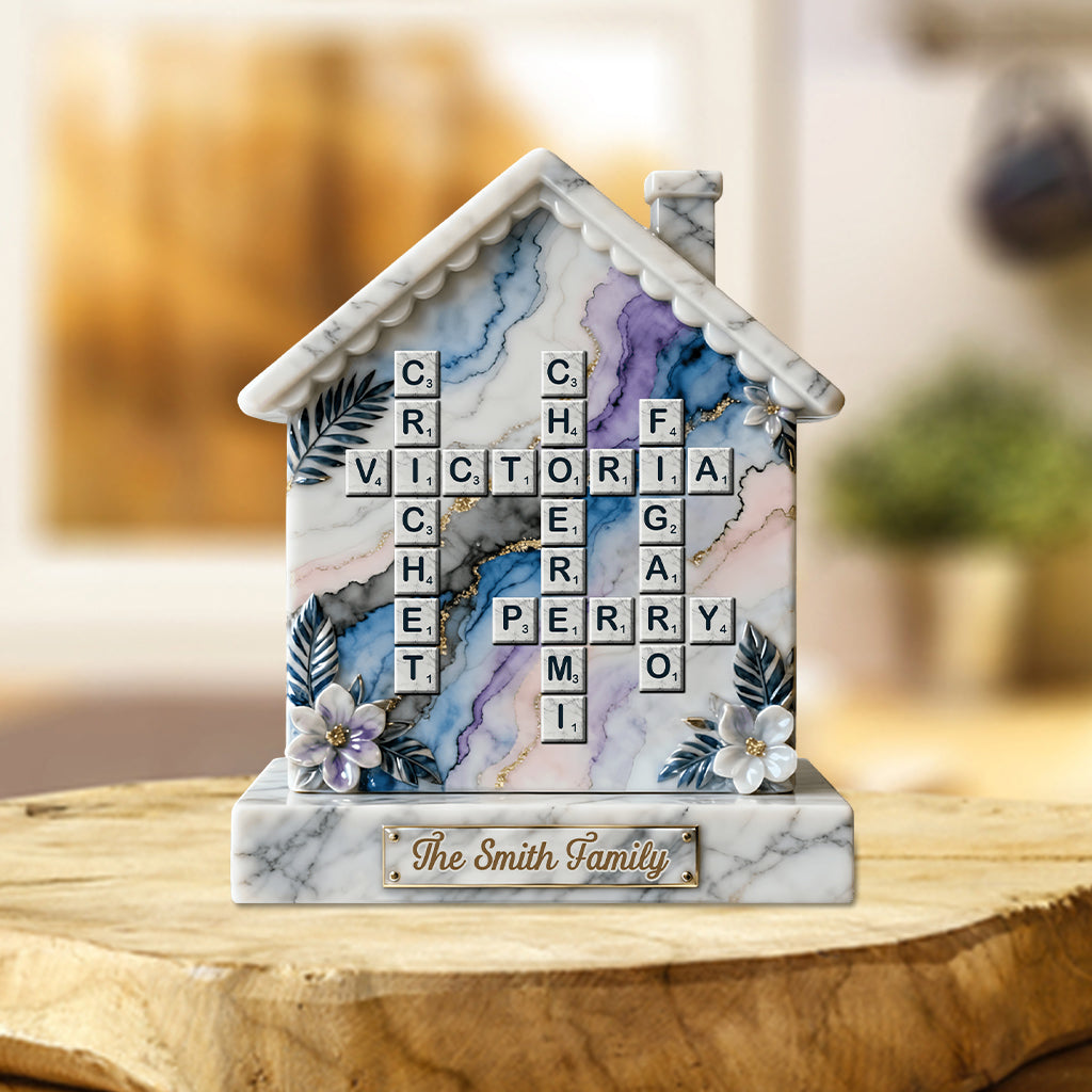 Merry Christmas - Personalized Family Custom Shaped Acrylic Plaque