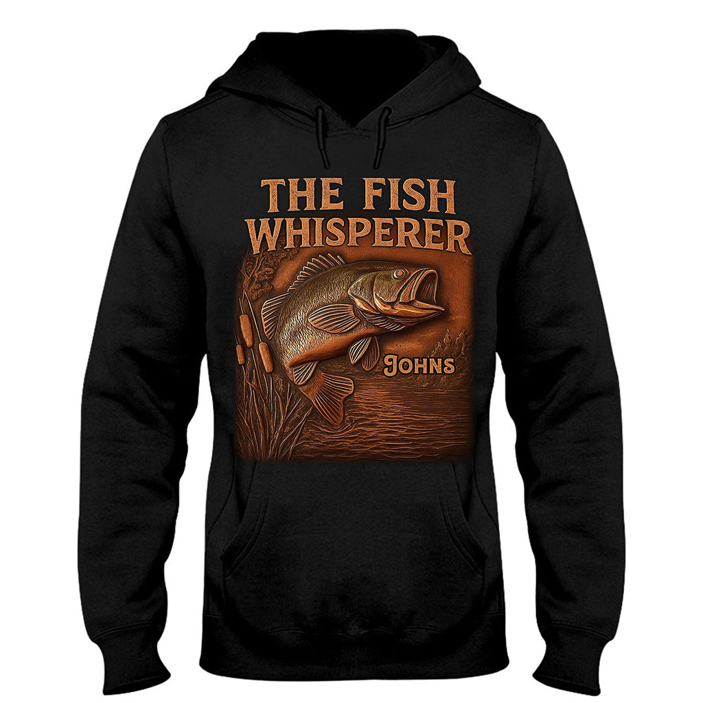 The Fish Whisperer - Personalized Fishing T-shirt And Hoodie