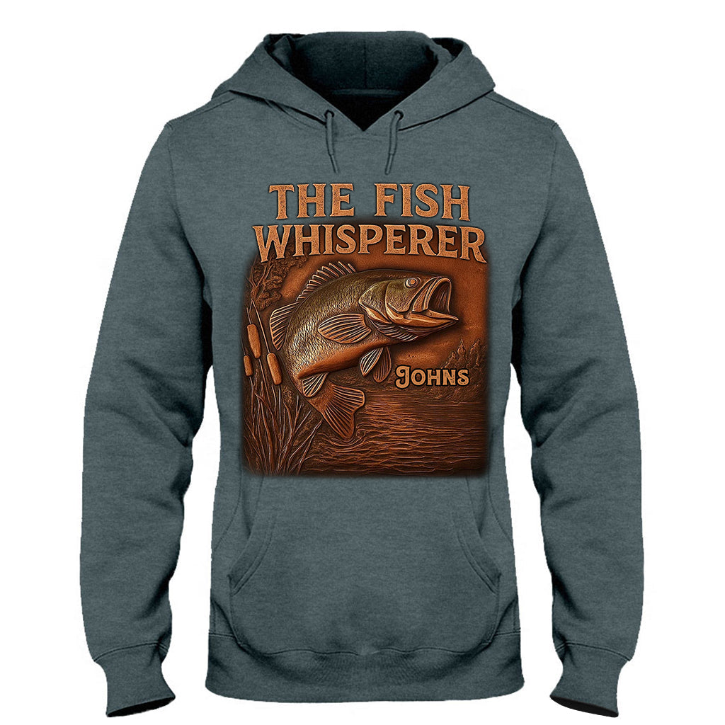 The Fish Whisperer - Personalized Fishing T-shirt And Hoodie