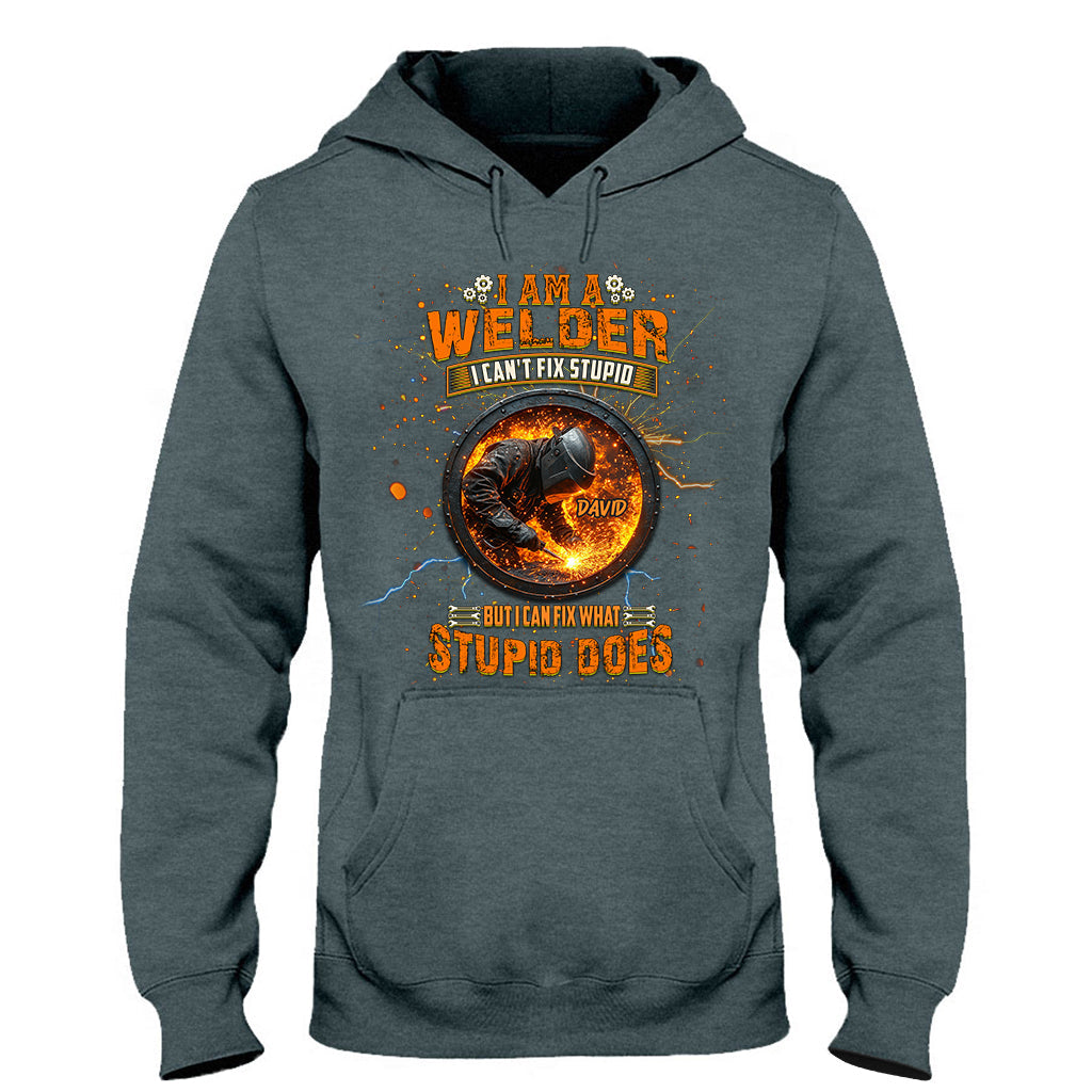Gift For Welder Man - Personalized Welder T-shirt And Hoodie