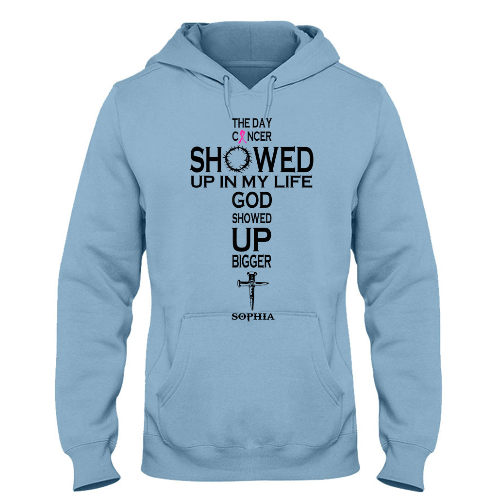 Faith Over Fear - Personalized Breast Cancer Awareness T-shirt And Hoodie