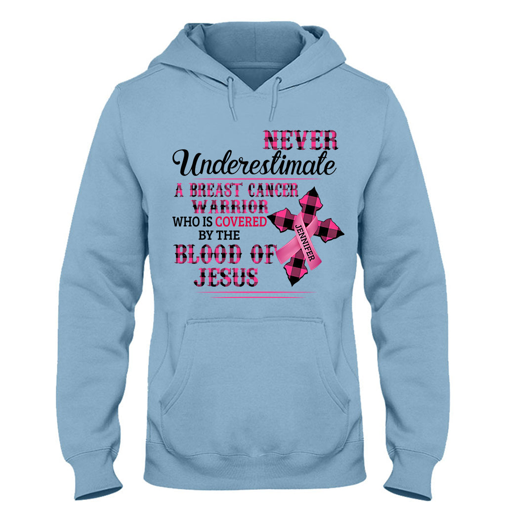 Christian Faith Pink Ribbon - Personalized Breast Cancer Awareness T-shirt And Hoodie