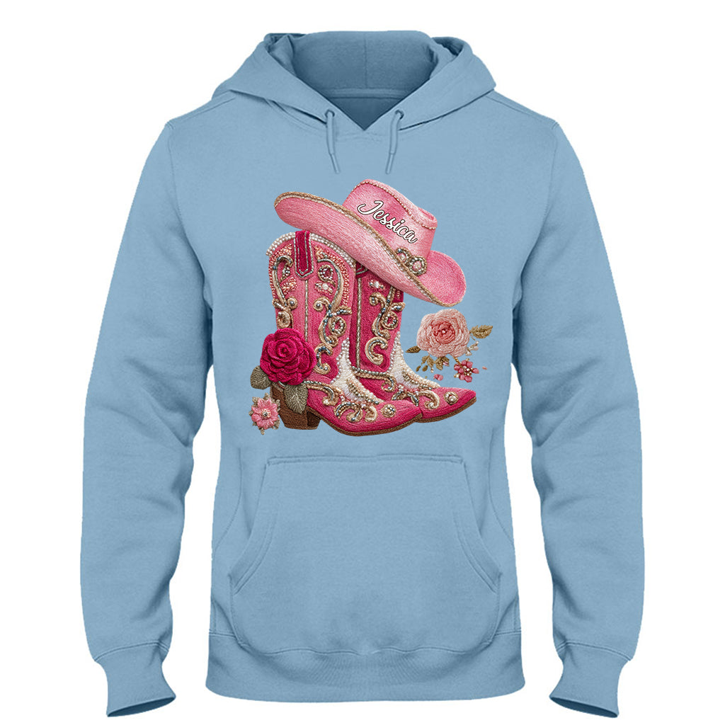 Cowgirl Boots - Personalized Cowgirl T-shirt And Hoodie