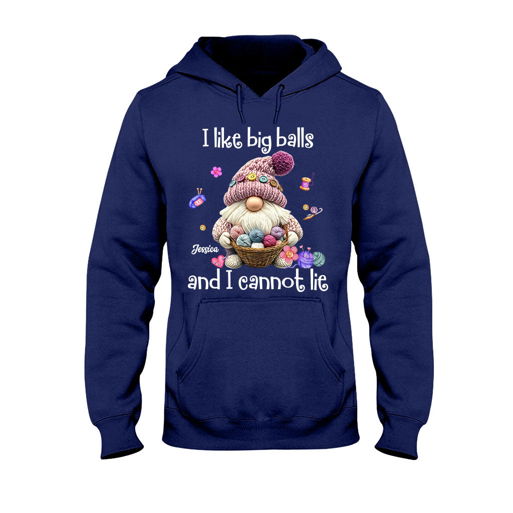 Ich mag große Eier und ich kann es nicht leugnen – personalisiertes Häkel-T-Shirt und Hoodie